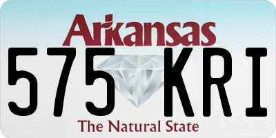 AR license plate 575KRI