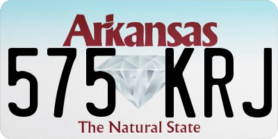 AR license plate 575KRJ