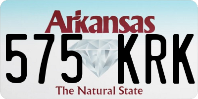 AR license plate 575KRK