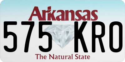 AR license plate 575KRO