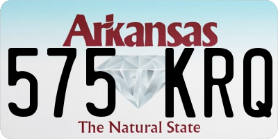 AR license plate 575KRQ