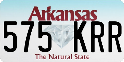 AR license plate 575KRR