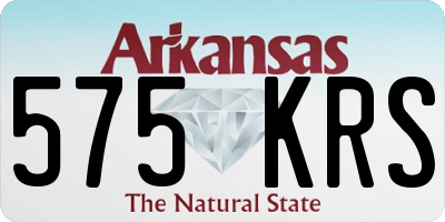 AR license plate 575KRS