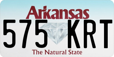 AR license plate 575KRT