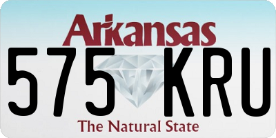 AR license plate 575KRU