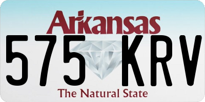 AR license plate 575KRV