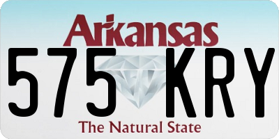 AR license plate 575KRY