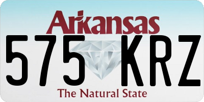 AR license plate 575KRZ