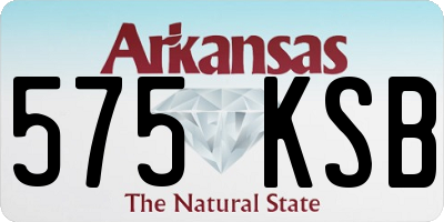 AR license plate 575KSB