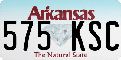AR license plate 575KSC