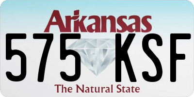 AR license plate 575KSF
