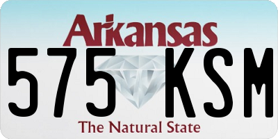 AR license plate 575KSM