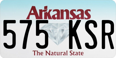 AR license plate 575KSR