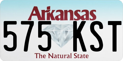AR license plate 575KST