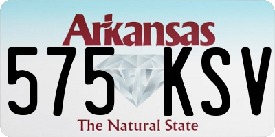 AR license plate 575KSV