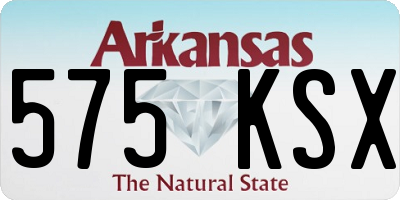 AR license plate 575KSX