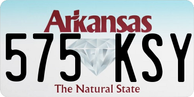 AR license plate 575KSY