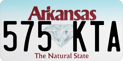 AR license plate 575KTA