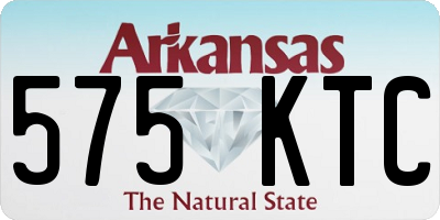 AR license plate 575KTC