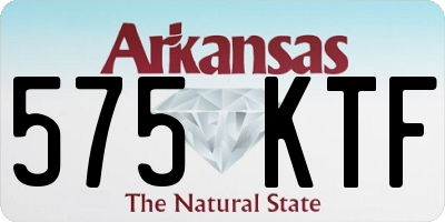 AR license plate 575KTF