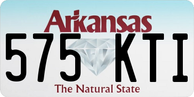 AR license plate 575KTI