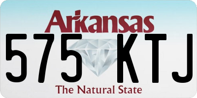 AR license plate 575KTJ