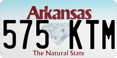 AR license plate 575KTM