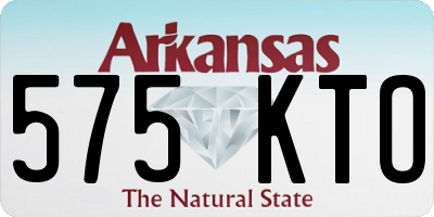 AR license plate 575KTO