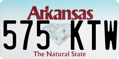 AR license plate 575KTW