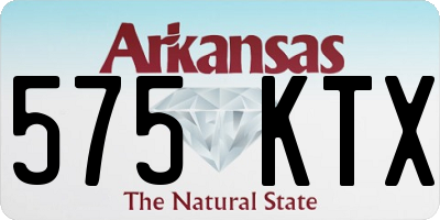 AR license plate 575KTX