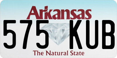 AR license plate 575KUB