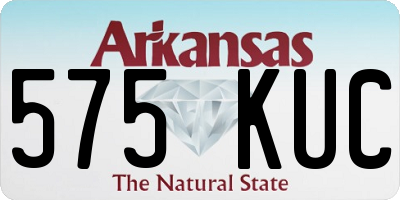 AR license plate 575KUC