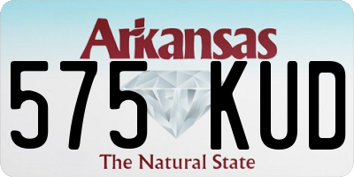 AR license plate 575KUD