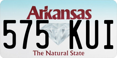 AR license plate 575KUI