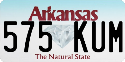 AR license plate 575KUM