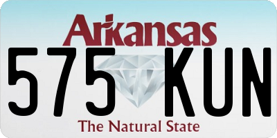 AR license plate 575KUN