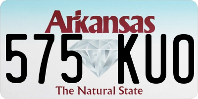 AR license plate 575KUO