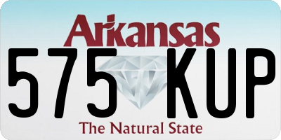 AR license plate 575KUP