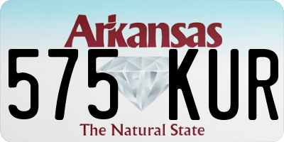 AR license plate 575KUR