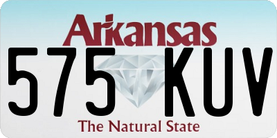 AR license plate 575KUV