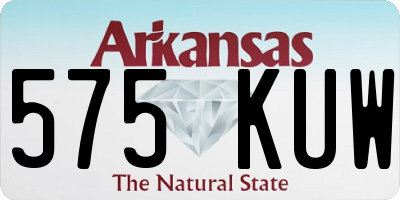 AR license plate 575KUW