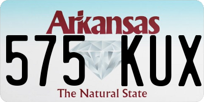 AR license plate 575KUX