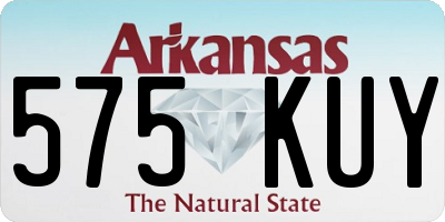 AR license plate 575KUY