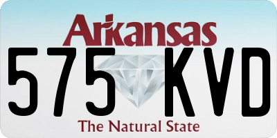 AR license plate 575KVD