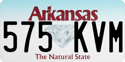 AR license plate 575KVM