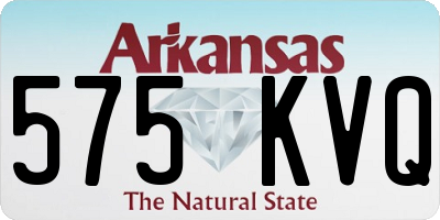 AR license plate 575KVQ