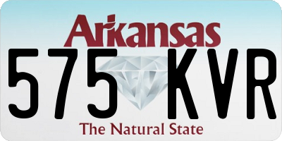 AR license plate 575KVR