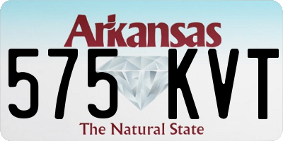 AR license plate 575KVT