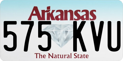 AR license plate 575KVU