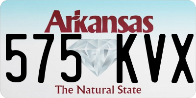 AR license plate 575KVX